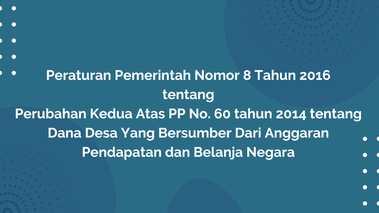 Peraturan Pemerintah Nomor Tahun Tentang Perubahan Kedua Atas Pp