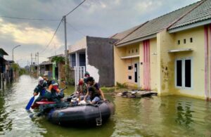 Kondisi Desa Putat Kumpul, Kematan Turi saat terdampak banjir. Sumber Foto: tni.mil.id