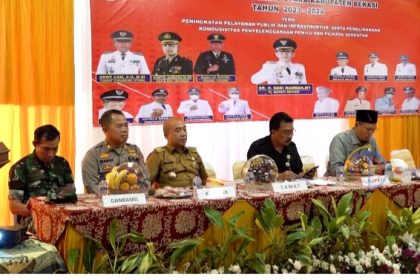 Contoh Pelaksanaan musyawarah perencanaan pembangunan (Musrembang) di Kabupaten Bekasi. Sumber Foto: bekasikab.go.id