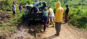 Kondisi jalan Desa Kedaro, Kecamatan Sekotong, Kabupaten Lombok Barat. Sumber Foto : kedaro.desa.id