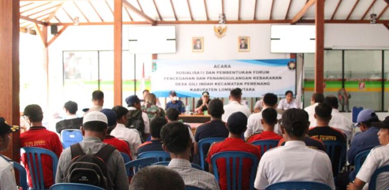 Rapat koordinasi dengan Pendamping Desa dan Pendamping Lokal Desa di Kantor TA PD di Gondang. Sumber Foto: lombokutara.kab.go.id