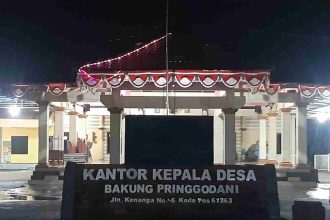 Kantor Balai Desa Bakung Pringgodani, Kecamatan Balongbendo, Sidoarjo. Sumber foto: Istimewa