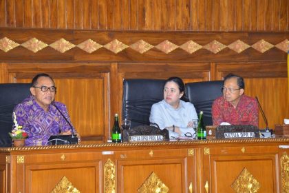 Anggota DPR saat melangsungkan Rapat membahas RUU Provinsi Bali Sumber Foto: DPRD Prov Bali