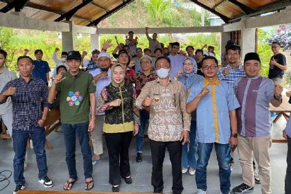 Ikatan Jurnalis Pemprov (IJP) Lampung menggelar diskusi bertema Peran Jurnalis dalam usaha menyukseskan Desa digital Lampung, di Kinar Resto , Sukadanaham, Bandar Lampung. Jumat (31/3/2023). Sumber Foto: Istimewa