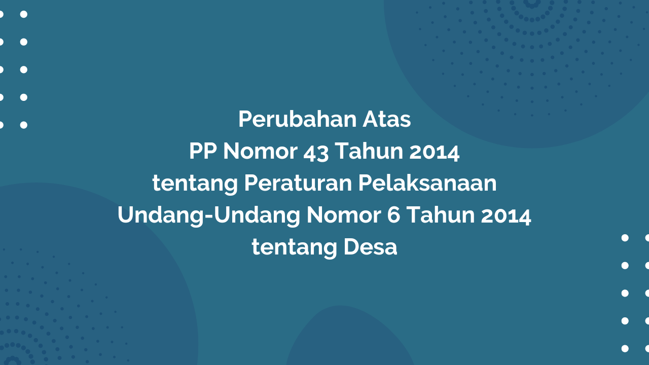 Peraturan Pemerintah Republik Indonesia Nomor 47 Tahun 2015 Tentang ...