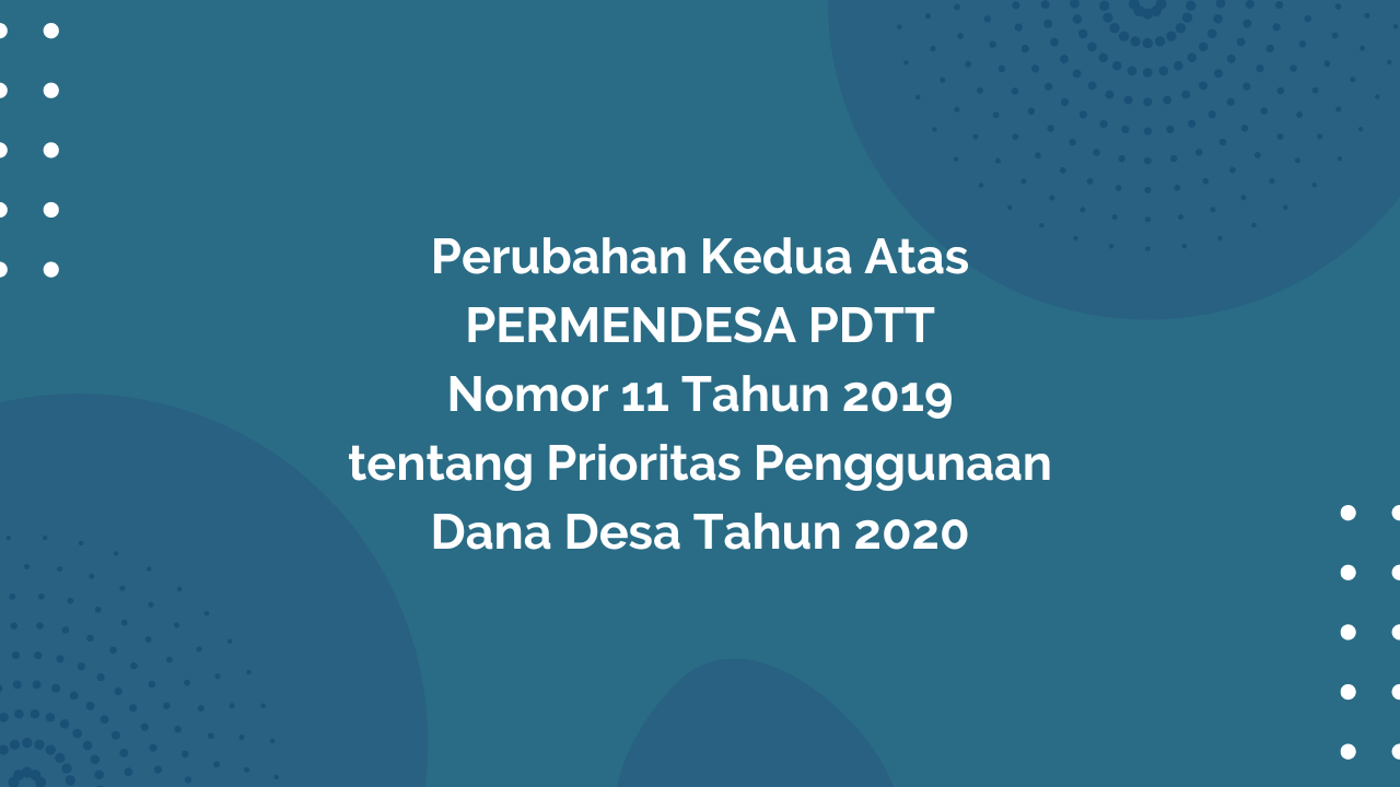 Peraturan Menteri Desa Pembangunan Daerah Tertinggal Dan Transmigrasi Republik Indonesia