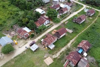Desa atau Kampung Mapulu, Kecamatan Kelay, Kabupaten Berau. Sumber Foto: DPMPD Prov. Kaltim