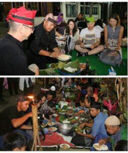 Warga Desa kemiren saat menggelat tradisi Tumpeng Sewu Sumber Foto: banyuwangikab.go.id