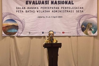 Dirjen Bina Pemdes Eko Prasetyanto membuka kegiatan Evaluasi Nasional, Selasa (4/4/2023). Sumber Foto: Humas Ditjen Bina Pemdes