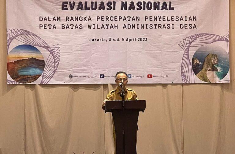 Dirjen Bina Pemdes Eko Prasetyanto membuka kegiatan Evaluasi Nasional, Selasa (4/4/2023). Sumber Foto: Humas Ditjen Bina Pemdes