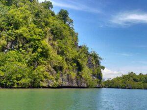 Danau Halong Desa Allang Asaude menjadi spot alami. Hutan Mangrove dan tebing alami menjadi salah satu destinasi yang sering dikunjungi di Allang Asaude Sumber Foto: jadesta.kemenparekraf.go.id