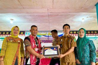 Tim Penilaian Lomba Desa bertandang di Desa Lalohao, Kecamatan Wonggeduku, Konawe. Kamis (18/5/2023). Sumber Foto: Istimewa