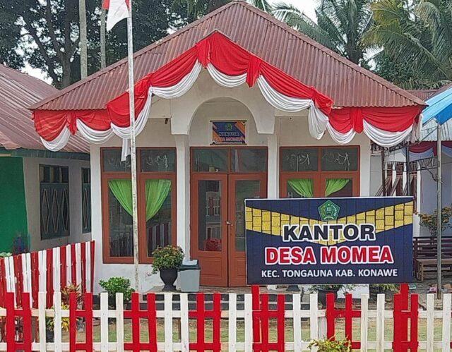 Kantor Desa Momea, Kecamatan Tongauna, Kabupaten Konawe Sumber Foto: Istimewa