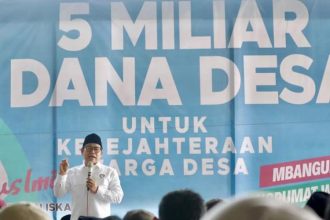 Cak Imin saat menghadiri Bincang BUMDesa Inspiratif yang digelar Ditjen Pengembangam Ekonomi dan Investasi Desa Kemendes PDTT di Bantul. Sumber Foto: Instagram @cakiminow