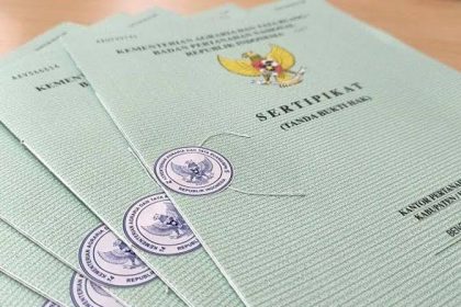 Ilustrasi sertifikat tanah Sumber Foto: Istimewa