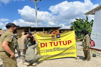 Satpol PP DIY Tutup Tanah Kas Desa yang disalahgunakan. Sumber Foto. Yogyakarta.go.id