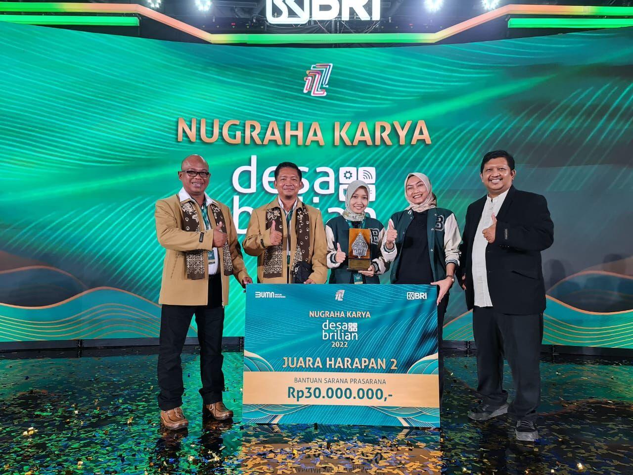 BUM Desa Sapto Karyo Manunggal Juara Harapan 2 dalam penghargana Nugraha Karya Desa Brilian 2022 se-Indonesia. Sumber Foto: BUMDes Sapto Karyo Manunggal / Kanal Desa