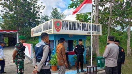 Jamin Keamanan Desa, Mabes Polri Bangun Pos Kamling di Pulau Morotai