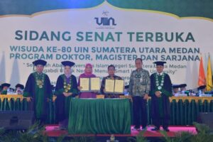 Penandatangan MoU serta Perjanjian Kerja Bersama (PKB) antara Kemendesa dengan UINSU