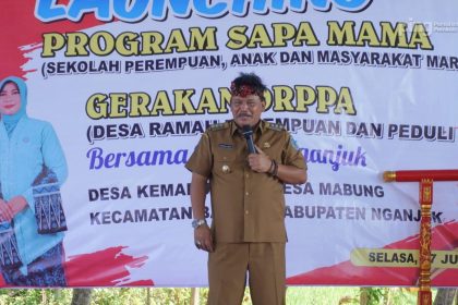 Launching Program Sapa Mama dan DRPPA, Sumber Foto: ngajukkab.go.id