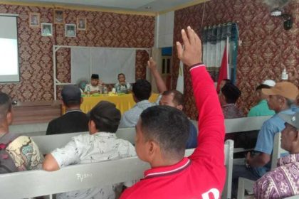 Sosialisasi Pedoman Penegasan Tapal Batas Desa. Sumber foto: Istimewa
