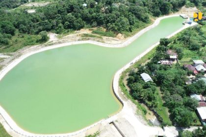 Pembangunan Embung Tampung 7000 M3 Oleh PUPR Kotabaru. Sumber foto: pu.go.id