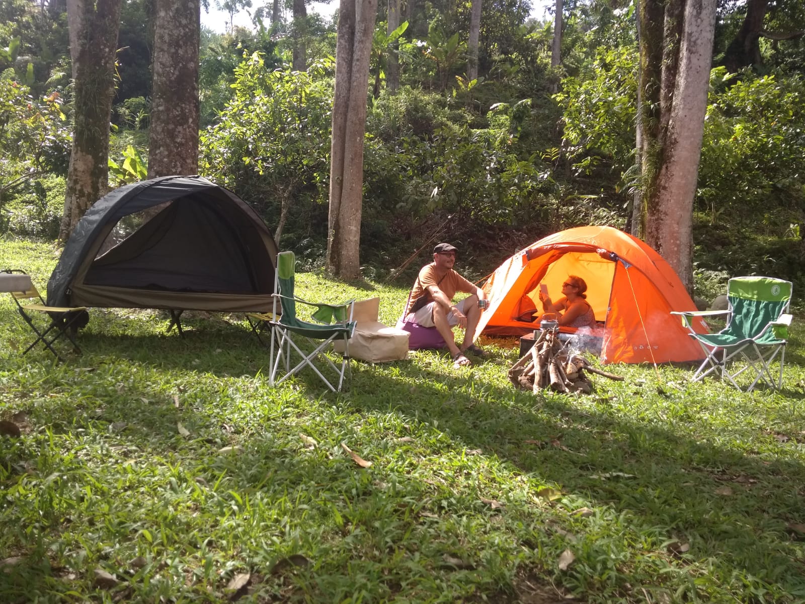 Tempat Kemah Desa Wisata Manistutu. Sumber foto : Pengelola Desa Wisata Manistutu.