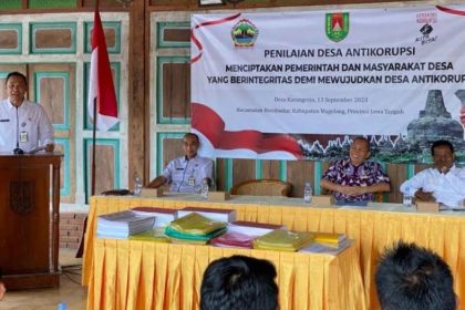 Pembukaan penilaian desa antikorupsi. Sumber: Humas Pemkab Magelang.