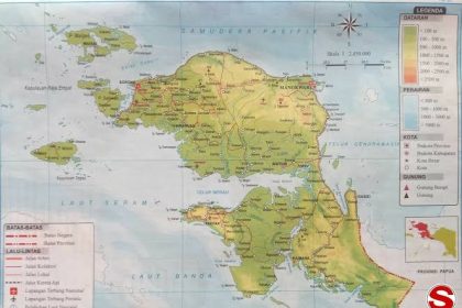 Peta Papua, sumber Foto: Istimewa