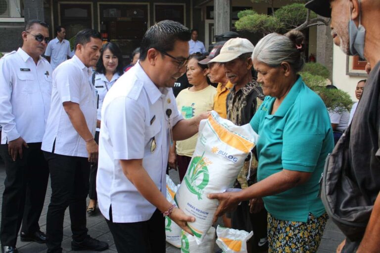 ilustrasi bantuan bantuan beras, sumber foto: sumber resmi Pemko Denpasar