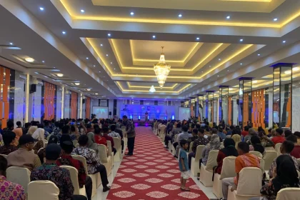 Suasana Grand Fortune Hall pada kegiatan pelatihan aparat desa di Sultra Sumber Foto: Istimewa