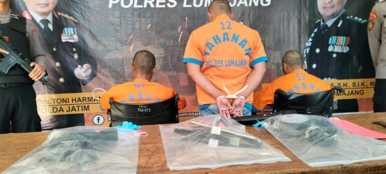 Pelaku perampokan. Sumber foto: Humas Polres Lumajang.