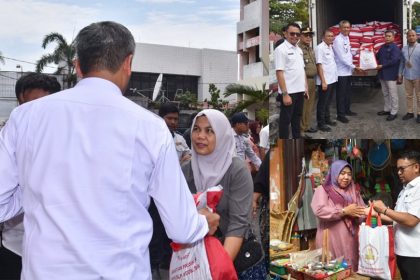 Kendalikan Inflasi, Presiden Jokowi Bagi-bagi Sembako ke Pedagang. Sumber: pariamankota.go.id
