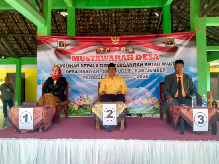 Musyawarah Desa (Musdes) Pilkades Pergantian Antar Waktu di Desa Kasiyan. Sumber foto: Dok Panitia Pilkades PAW Kasiyan.