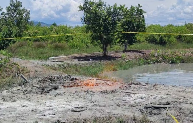 Sumur Gas Api di Kampung Holtekamp, Sumber Foto: Istimewa