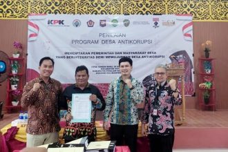 Desa Tengin Baru Mendapatkan Kriteria Istimewa Sebagai Desa Anti Korupsi Sumber foto: Penajamkab.go.id