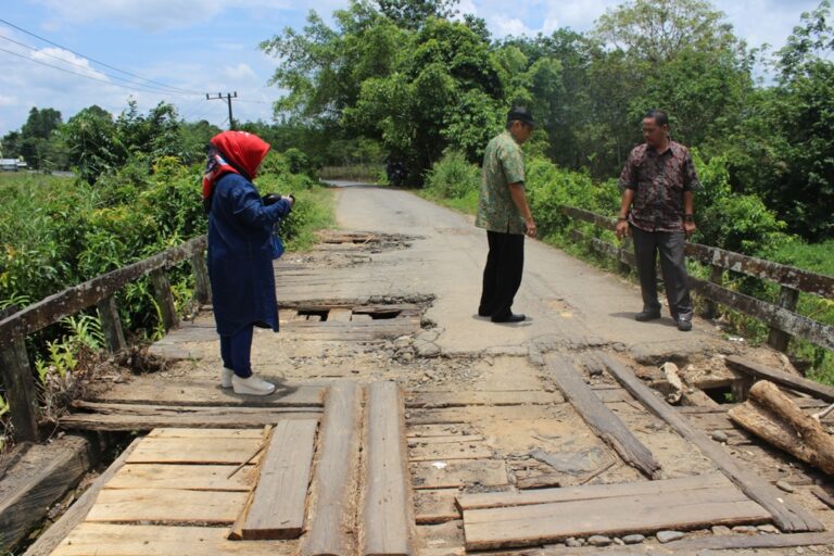 Anggota Komisi III DPRD Balangan Soroti Jembatan Rusak di Desa Riwa Sumber foto: dprd-balangankab.go.id