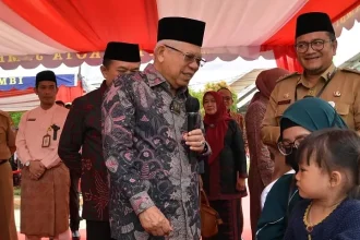 Capai Prevelensi Stunting 14%, Wapres Apresiasi Pemda Jambi. Sumber: wapresri.go.id