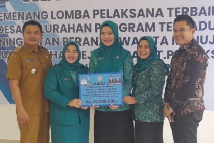 Desa Binaan PKK Tapsel Juara PTP2WKSS. Sumber: Istimewa