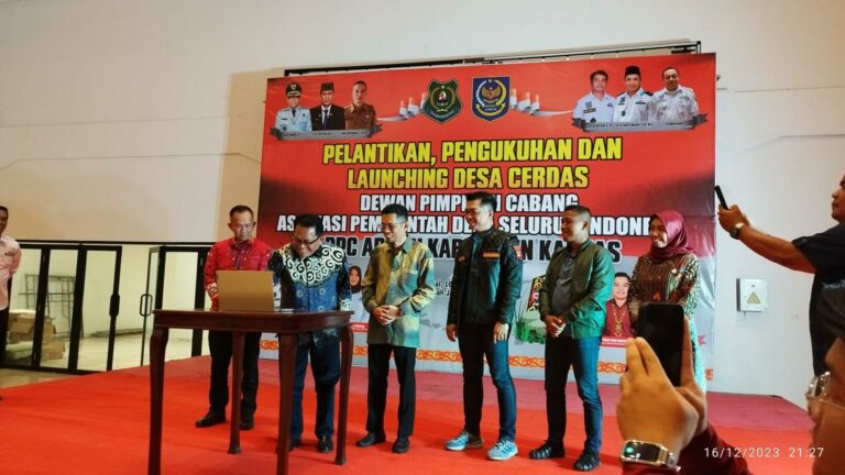 Keterangan: Website Desa Cerdas Kolaborasi Poliban Bersama DPMD Kabupaten Kapuas Resmi Diluncurkan Sumber foto: poliban.ac.id