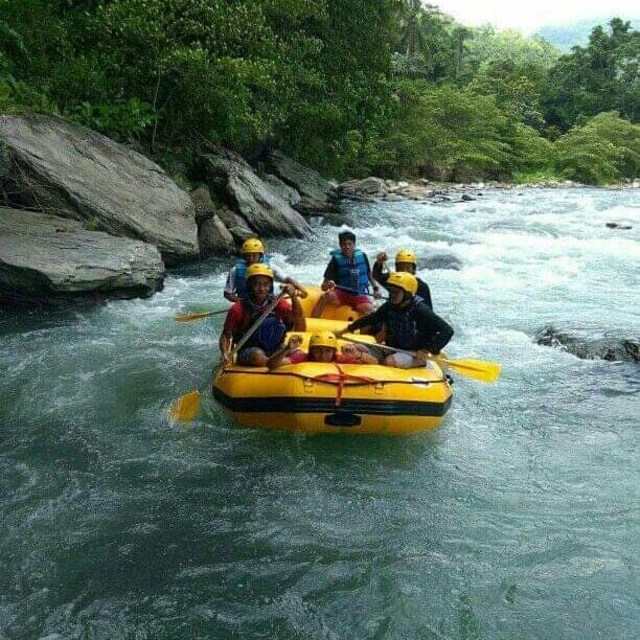 Wisata arung jeram yang ada di Desa Tinukari Sumber Foto: Istimewa