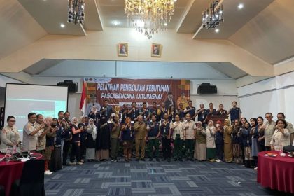 BPBD Sumut mengadakn pelatihan Pengkajian Kebutuhan Pascabencana (Jitupasna). Sumber Foto: infosumut.id