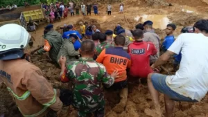 Banjir dan longsor di Padang Pariaman. Sumber foto: BPBD Padang Pariaman.