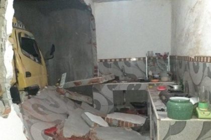 keterangan foto: dapur yang terkena ledakan tabung gas, sumber foto: Istimewa