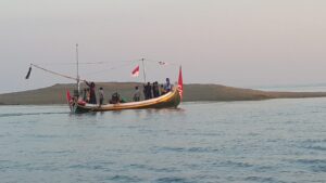 gundukan pasir di Pulau Gili Raja tepatnya di Desa Banmaleng Kecamatan Gili Genting, Sumenep, Sumber foto : firmansyah