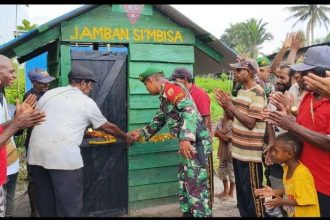 Pembangunan Jamban Sehat untuk Masyarakat di Empat Kampung, Sumber Foto: Dok. TNIAD