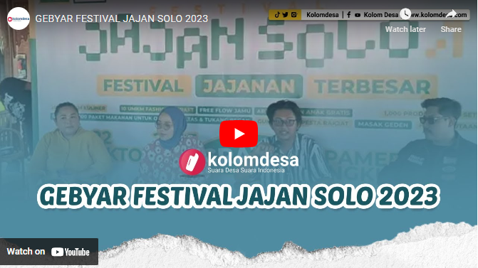 GEBYAR FESTIVAL JAJANAN SOLO JAWA TENGAH