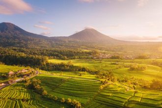 Salah satu pemandangan dan waktu terbaik di Desa wisata Jatiluwih,Bali. Sumber Foto: Bali Jadesta.
