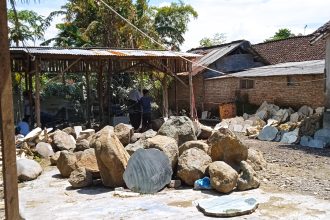 Lokasi unit usaha pengolahan batu marmer milik BUM Desa Jaya Merdeka. Sumber: Dok Kolom Desa.