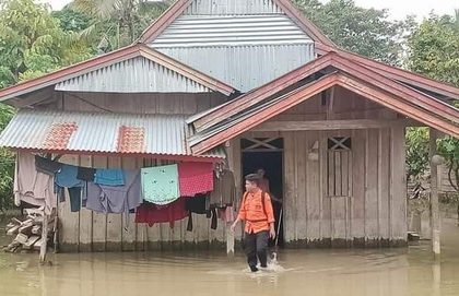 keterangan foto: 5 desa di luwu utara direndam banjir, sumber foto: BPBD Sulsel